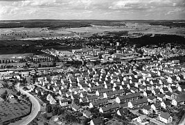 Luftaufnahme über Bruckersberg ins Ehbach 1967